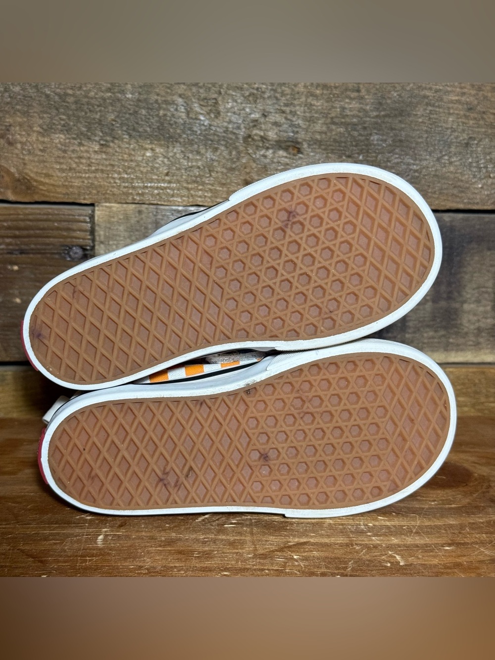 Vans Slip On Velcro Toddler Rainbow Checker & Rainbow Glitter Shoes Size 8.5 - Picture 15 of 15